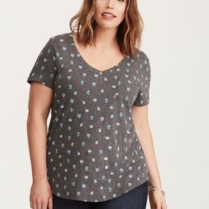 Torrid Cactus Print Tee